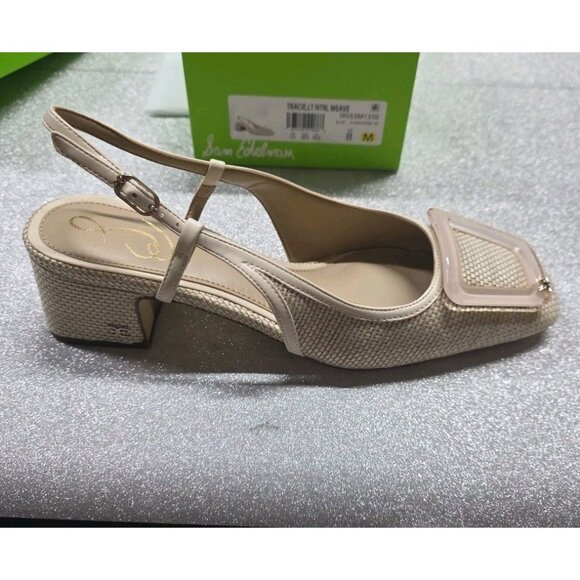 Sam Edelman Shoes - BRAND NEW Sam Edelman Tracie Slingback Sandal Light Neutral Weave US 8M. WS326